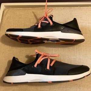 OluKai Mikili Water-Resistant Sneaker Black Size 7